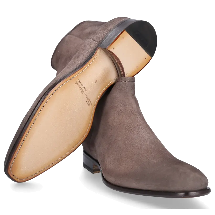 Santoni - Stiefel 16457 Veloursleder - grau