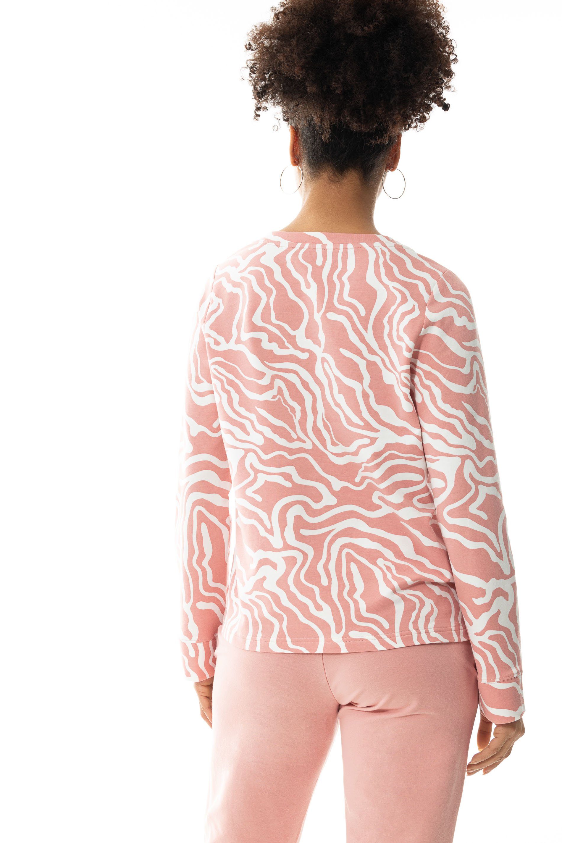 Mey Pyjamaoberteil Mey T-Shirt Langarm 17650 pale blush (1 Stück, 1-tlg., 1 Stück)
