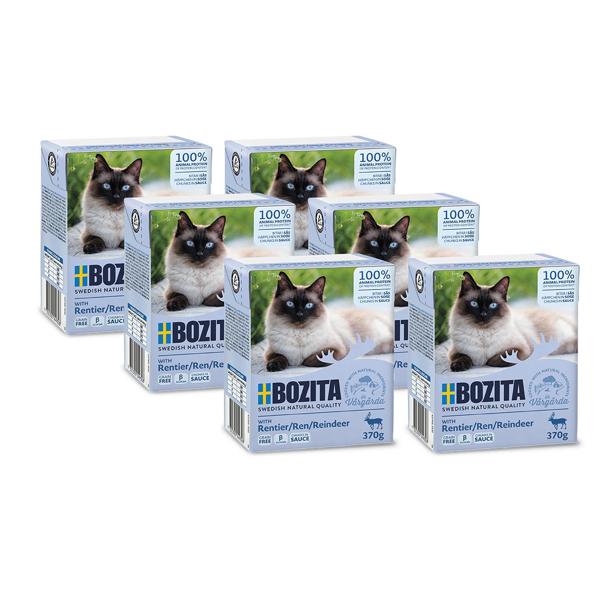 Bozita Tetra Häppchen in Soße mit Rentier kaufen bei ZooRoyal