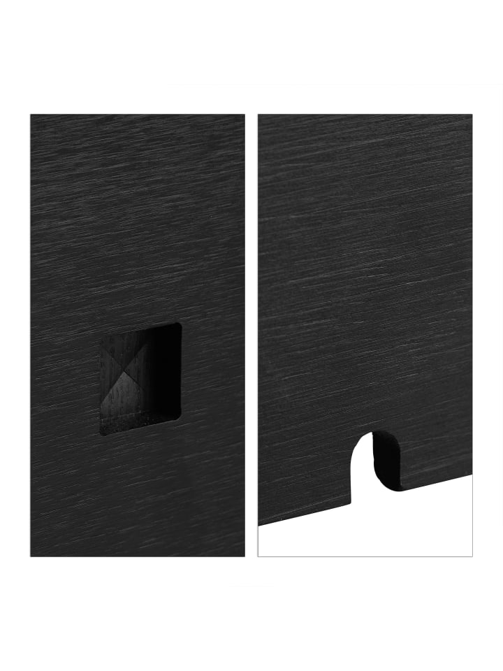 relaxdays Kabelbox in Schwarz - (B)25,5 x (H)16,5 x (T)14 cm günstig kaufen onesize