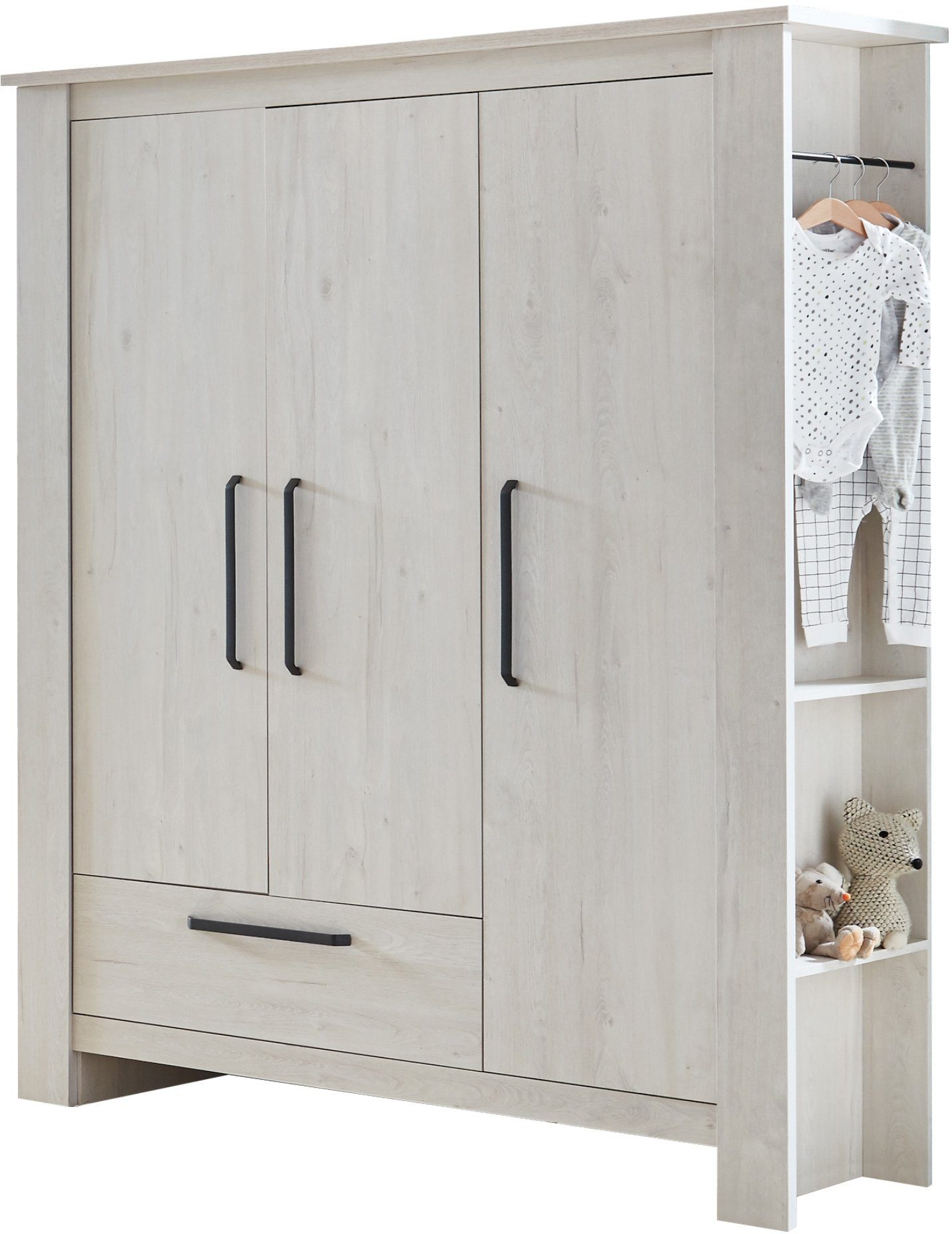 arthur berndt Babyzimmer-Komplettset Til, (Set, 3-St., Kinderbett, Schrank, Wickelkommode), Made in Germany; mit Kinderbett, Schrank und Wickelkommode