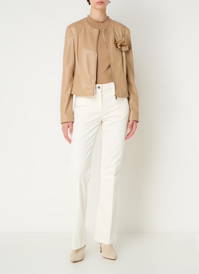 Giacca in similpelle Gerry Weber con tasche con cerniera.
