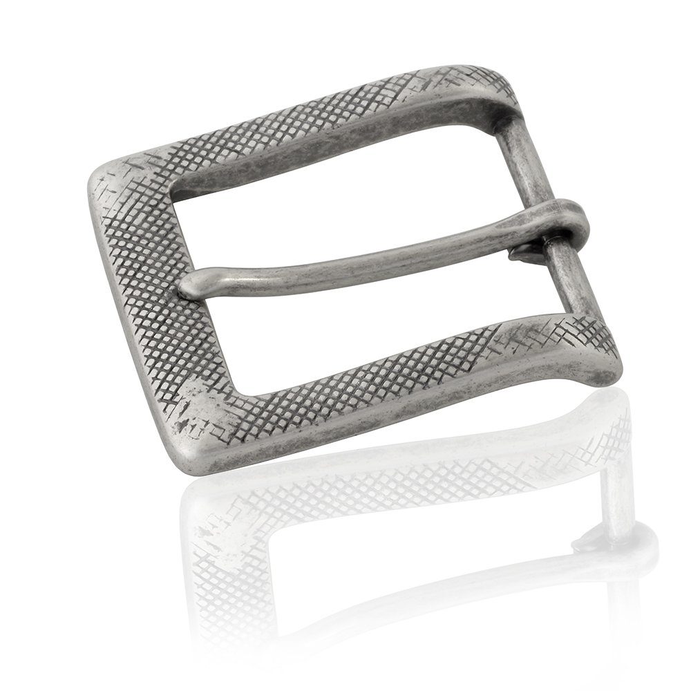 FREDERIC HERMANO Gürtelschnalle 40mm Zink Silber - Buckle Alto - 315107520020
