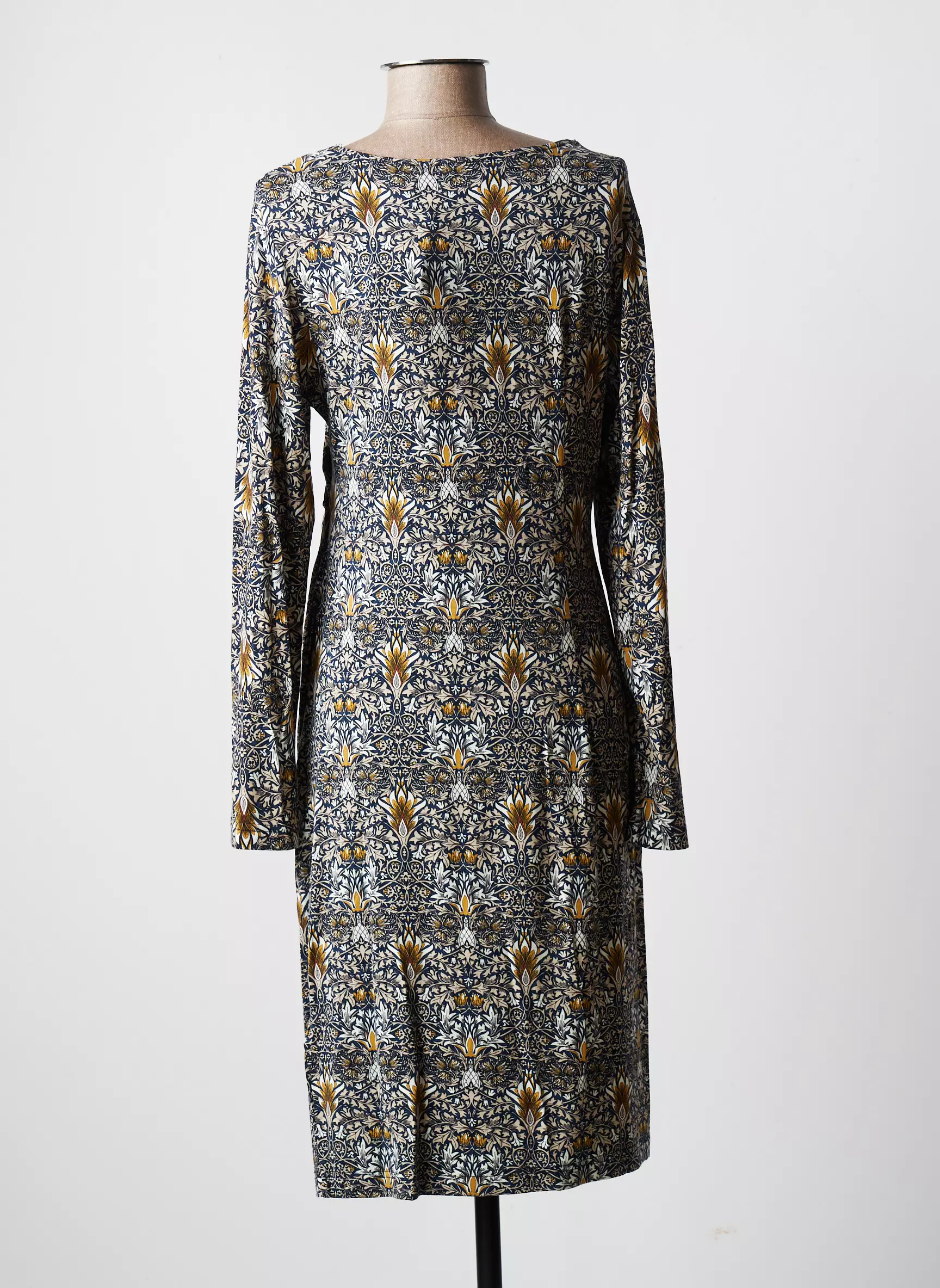 Brandtex Robes Mi Longues Femme couleur bleu