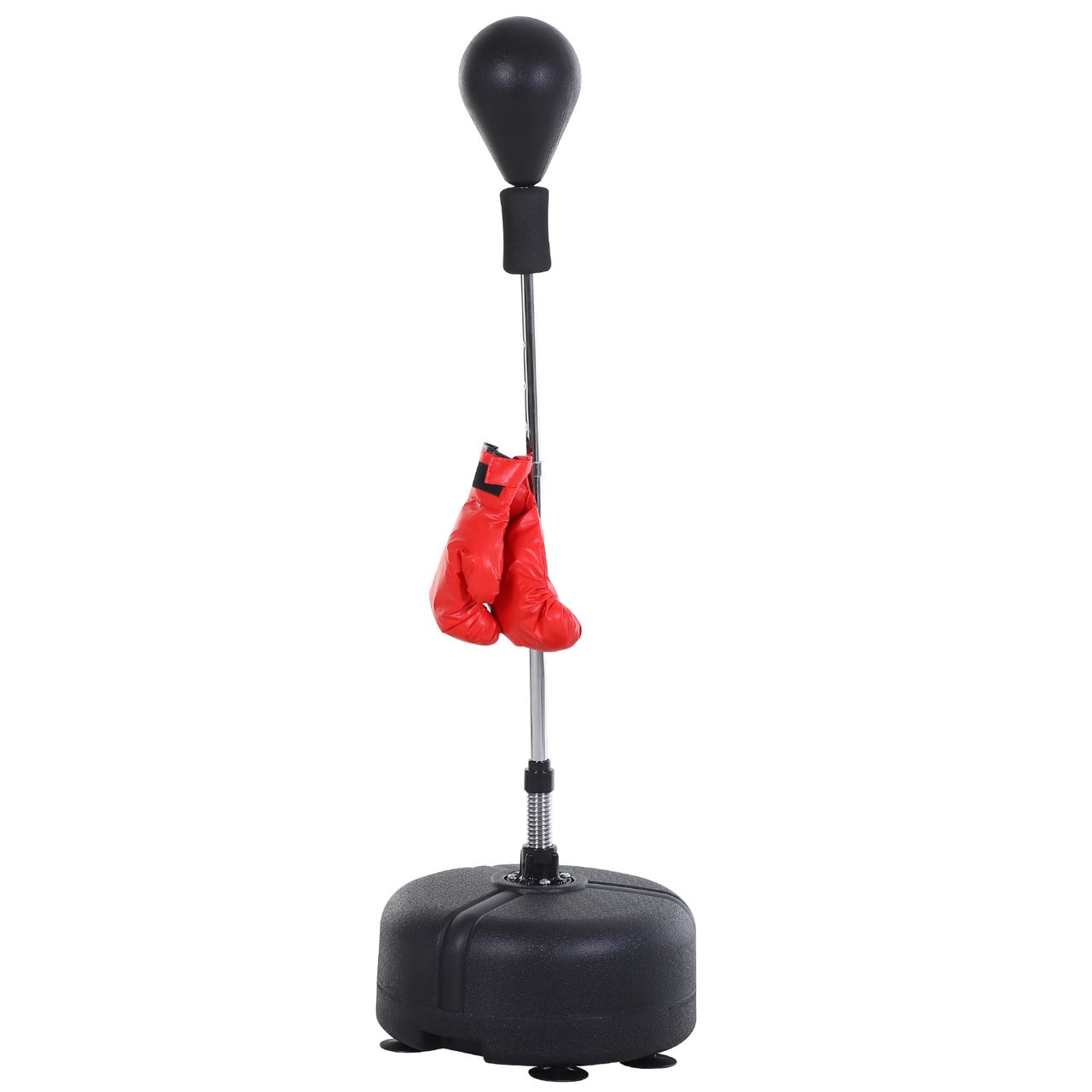 HOMCOM Punchingball Set Boxen Training Set Standboxsack mit Rote ø48 x H136-154 cm