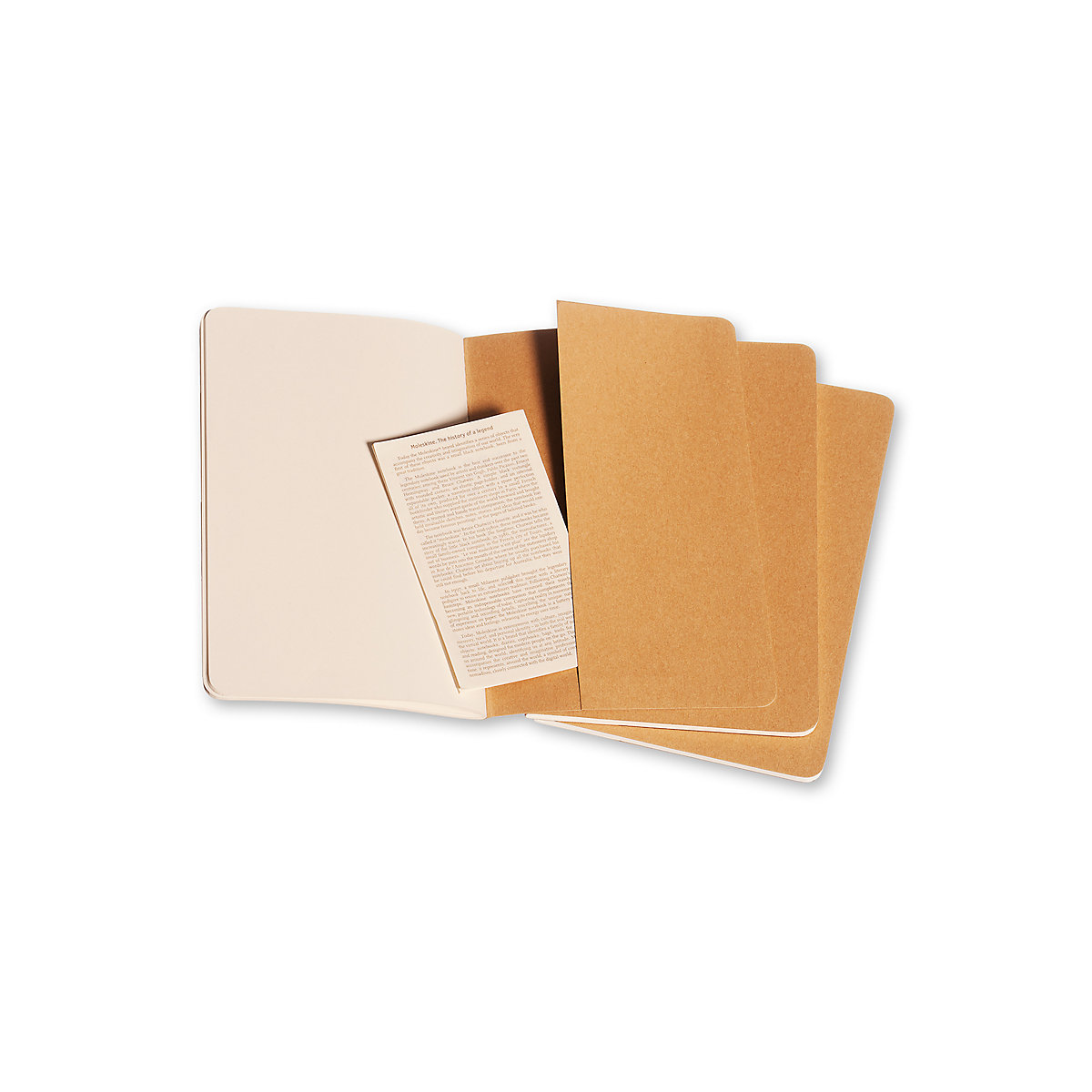 Notizbücher Cahier- L/A5- 3er Set- Blanko Notizbücher