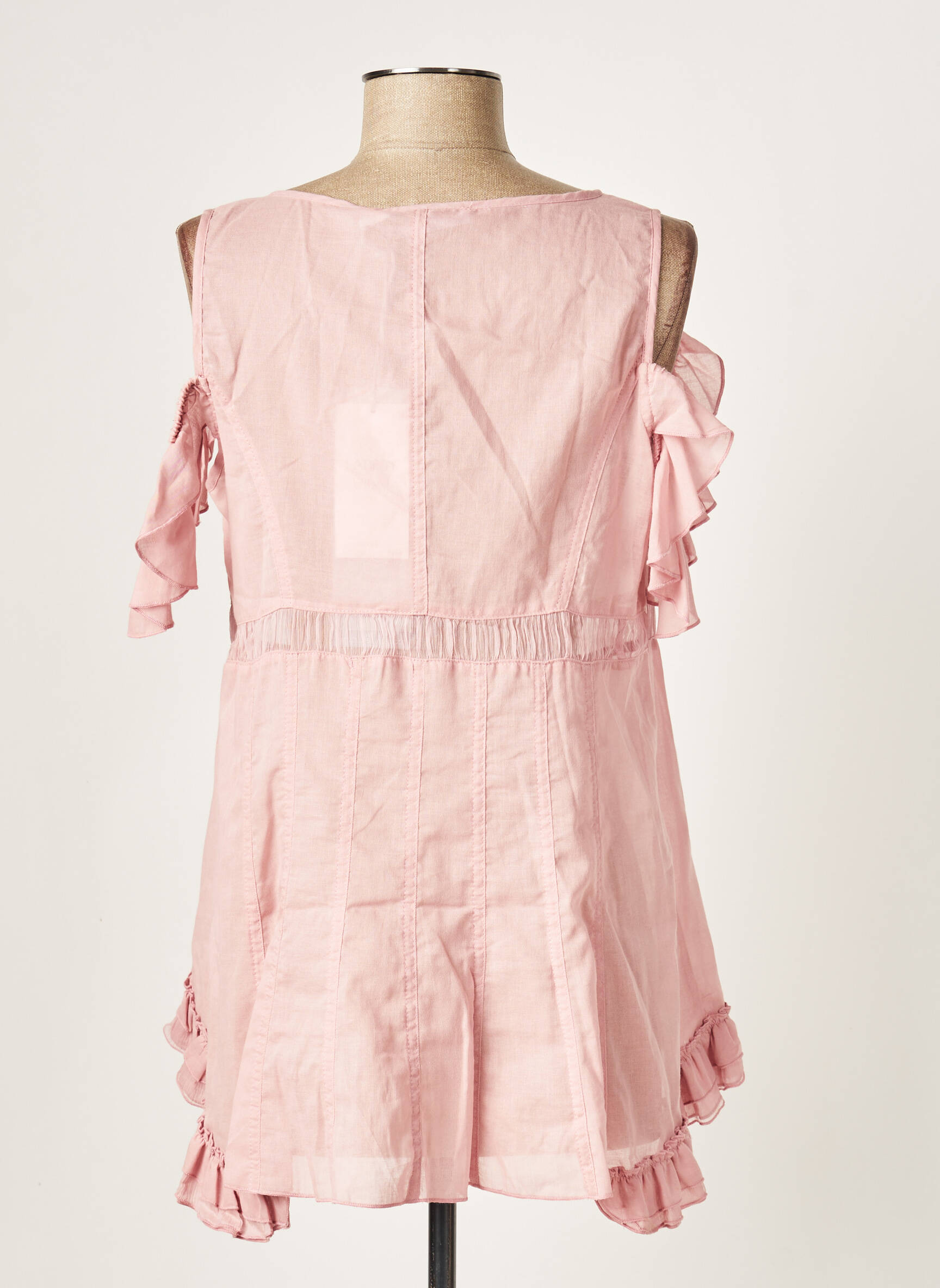 Lauren Vidal Tuniquesansmanche Femme couleur rose