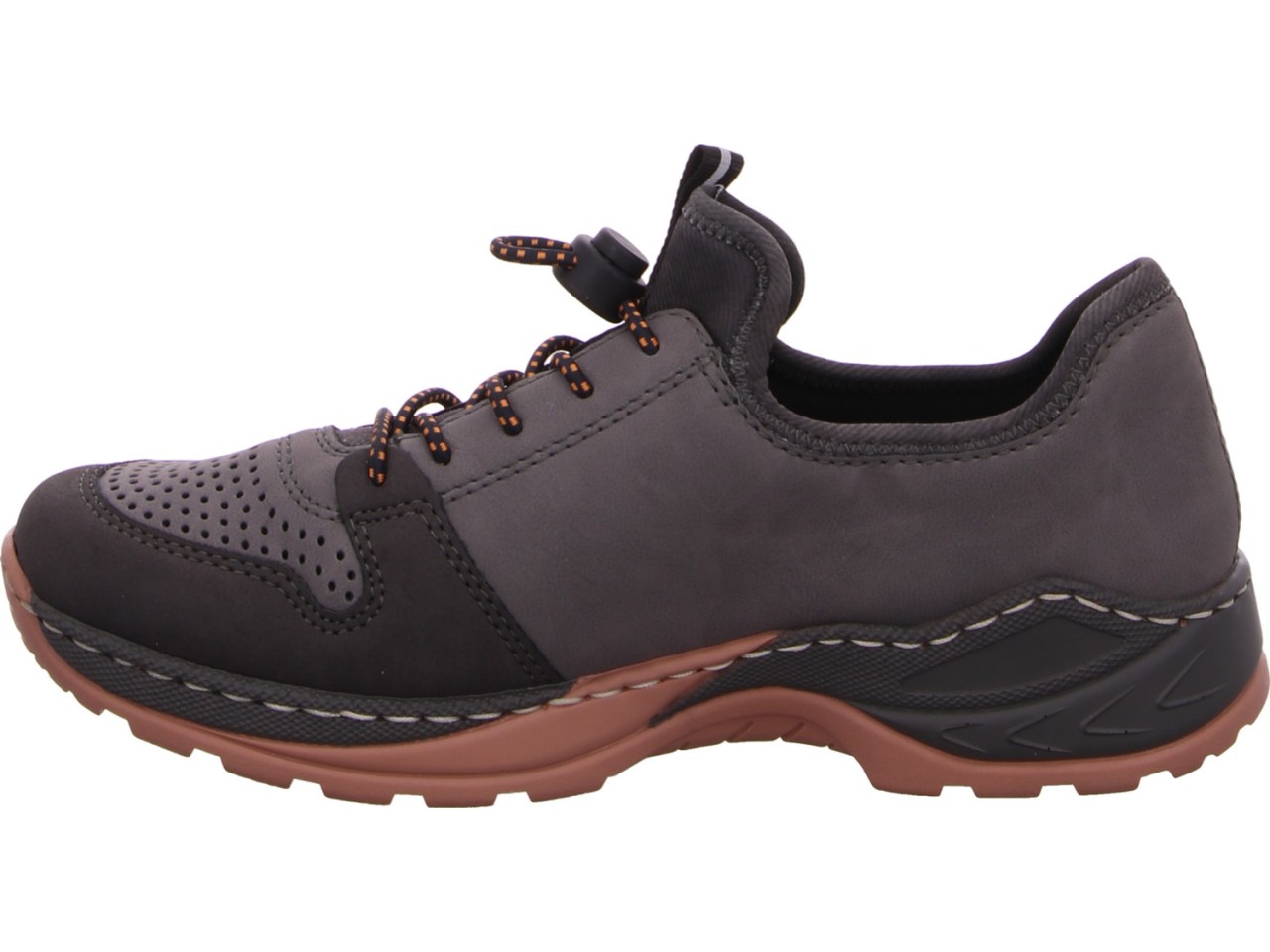 RIEKER Freizeit Schnürer grau FSK Damen Halbschuhe