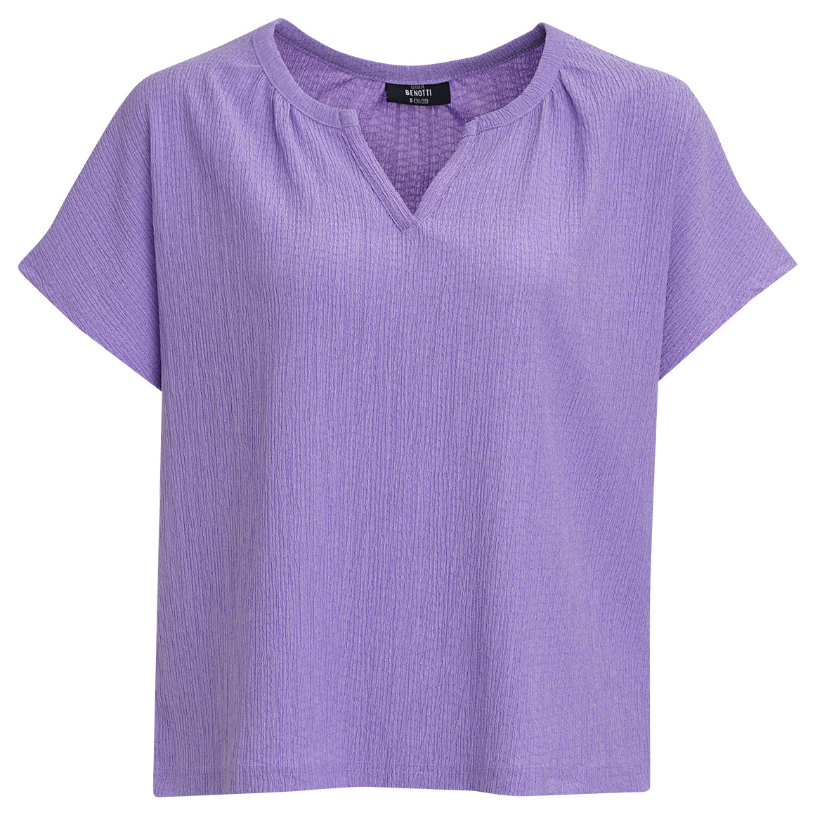 Damen Bluse mit gekreppter Struktur