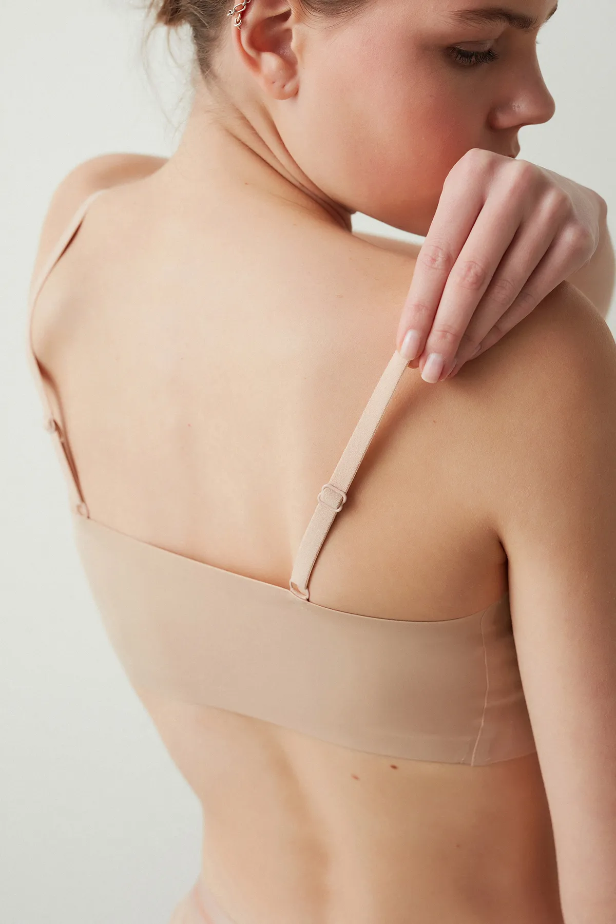 Penti  #Pobırakmaz Invisible Beige Nahtloses Bralette ohne Bügel