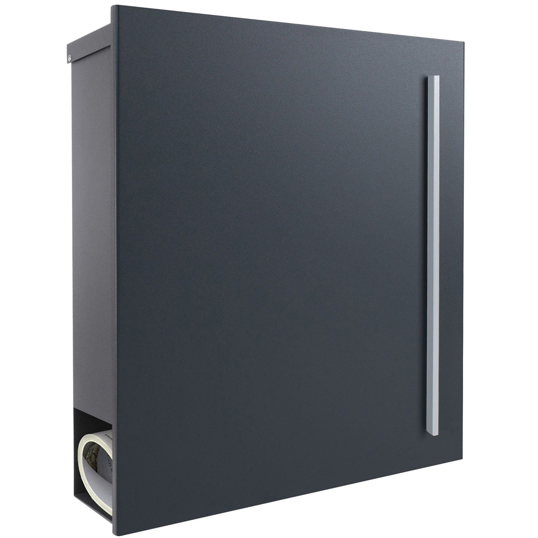 MOCAVI Briefkasten Box 110 Briefkasten Zeitungsfach anthrazit (RAL 7016)