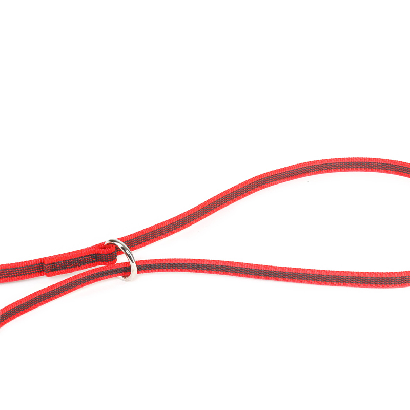 JULIUS-K9 Hundeleinen JULIUS-K9 Führleine verstärkt 14mm rot/ grau