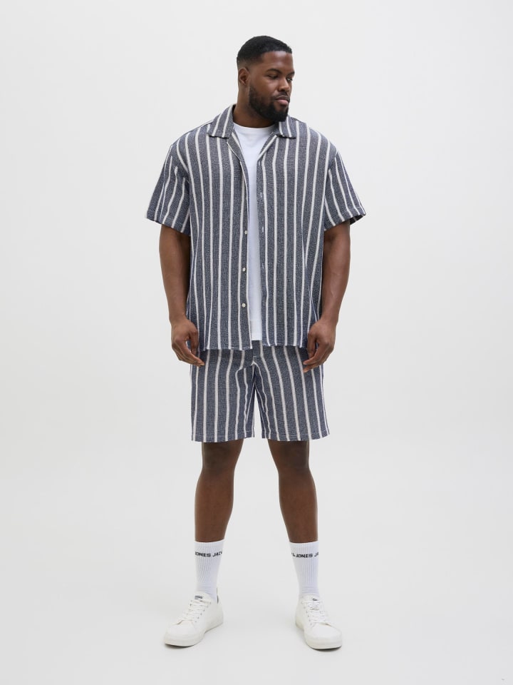 JACK & JONES PLUS Relaxed Fit Shorts in Ocean Cavern günstig kaufen