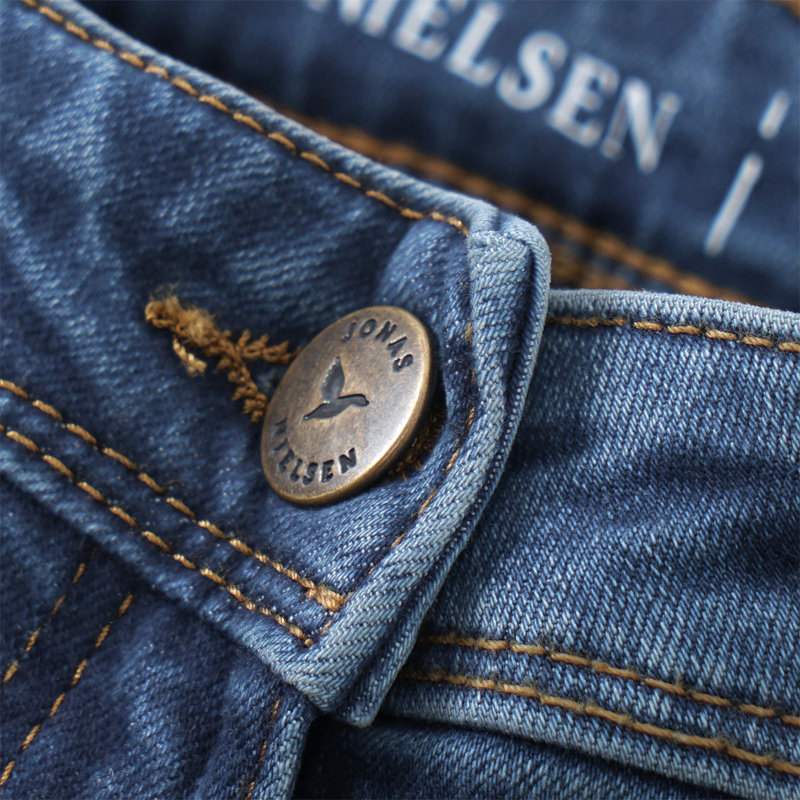 Mädchen Slim-Jeans mit verstellbarem Bund