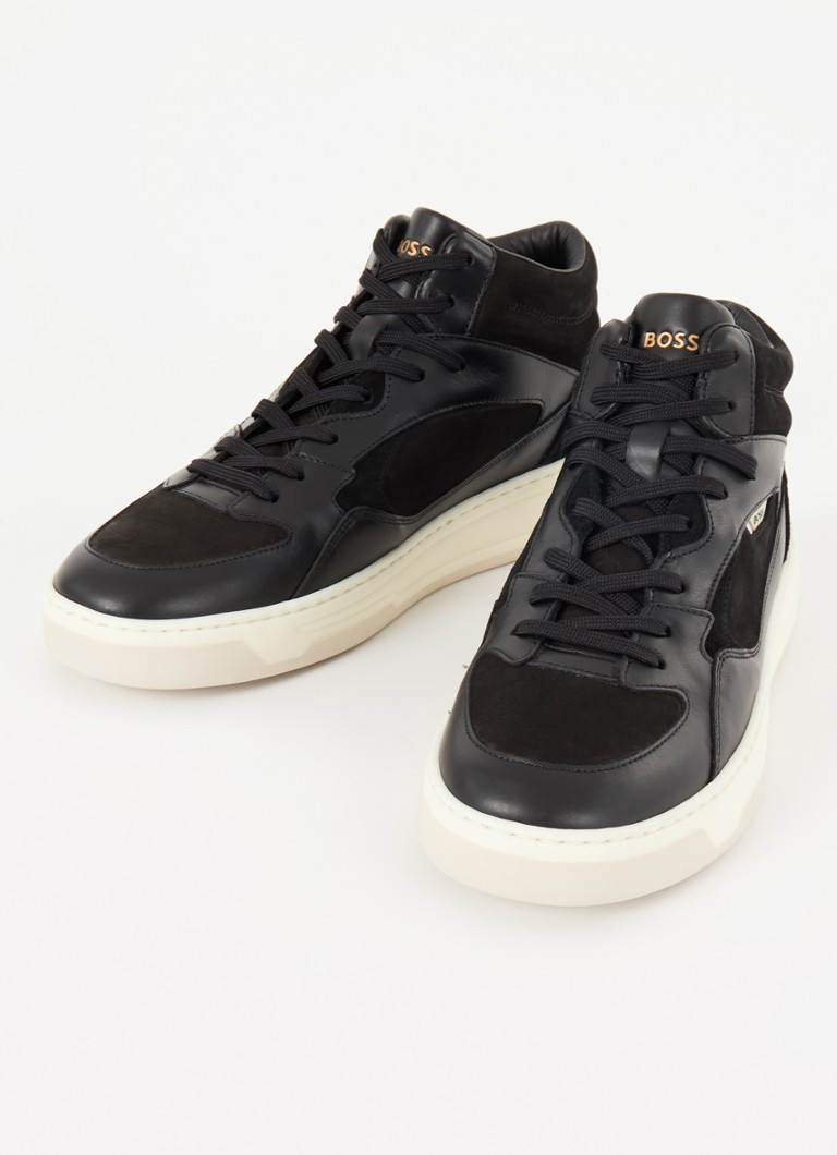 HUGO BOSS Baltimore suede sneaker with leather details