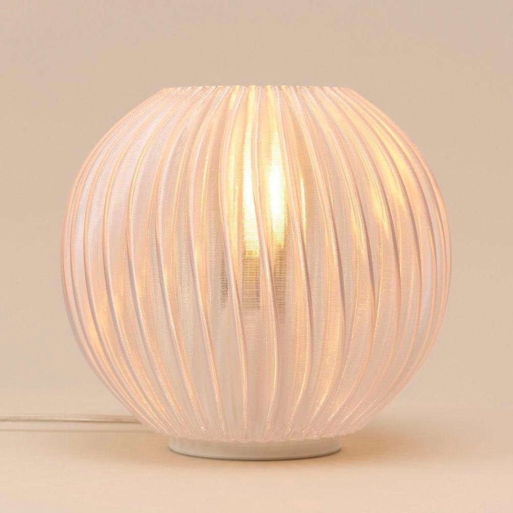 Philips Tischleuchte 3D-Druck Tischleuchte Mycreation Jagg One in Weiß und Transparent E27, keine Angabe, Leuchtmittel enthalten: Nein, warmweiss, Tischleuchte, Nachttischlampe, Tischlampe