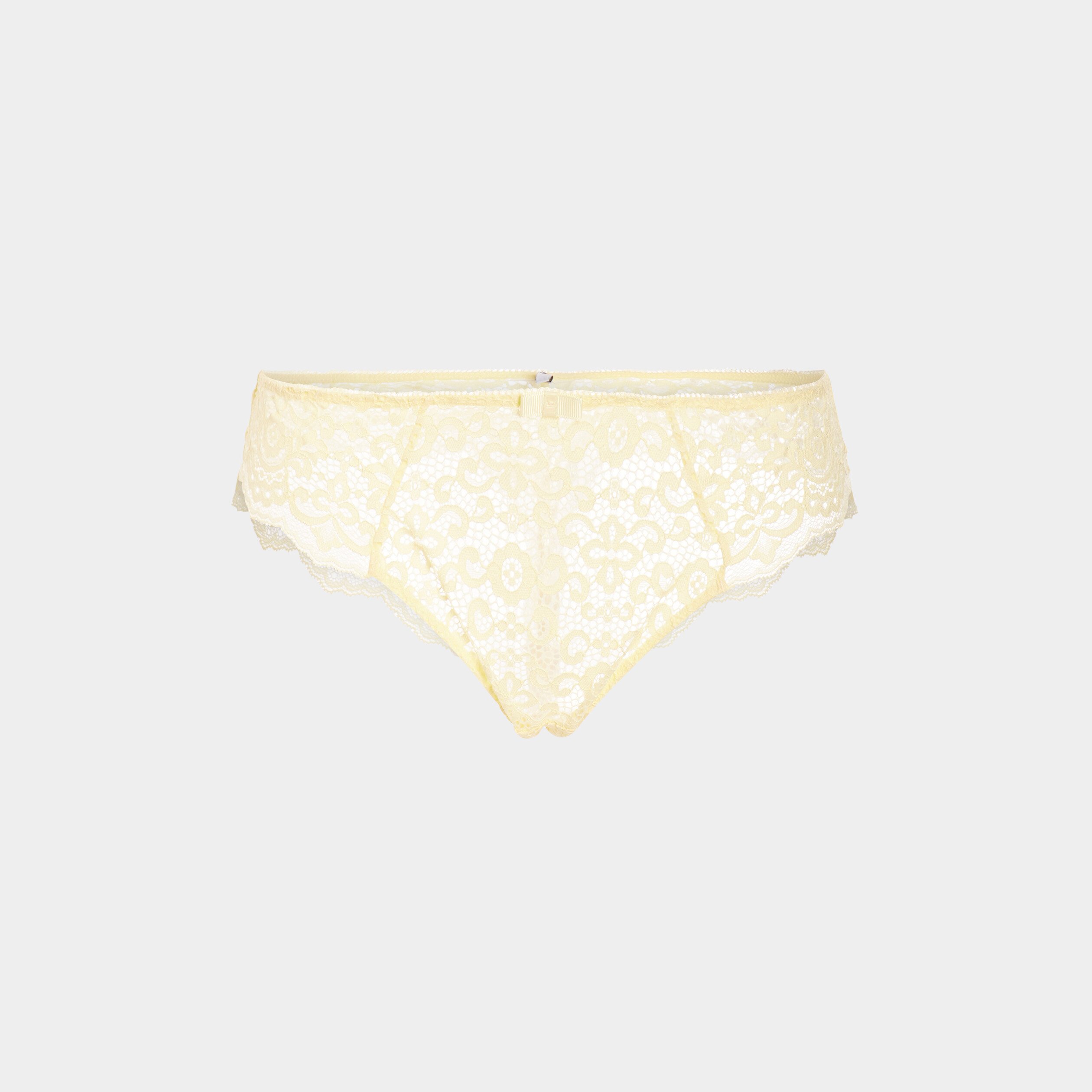 String en dentelle jaune pastel femme | La Halle