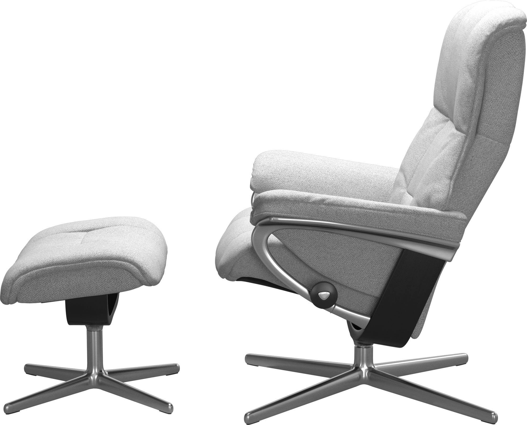 Stressless® Relaxsessel Mayfair, mit Cross Base, Größe S, M & L, Holzakzent Schwarz