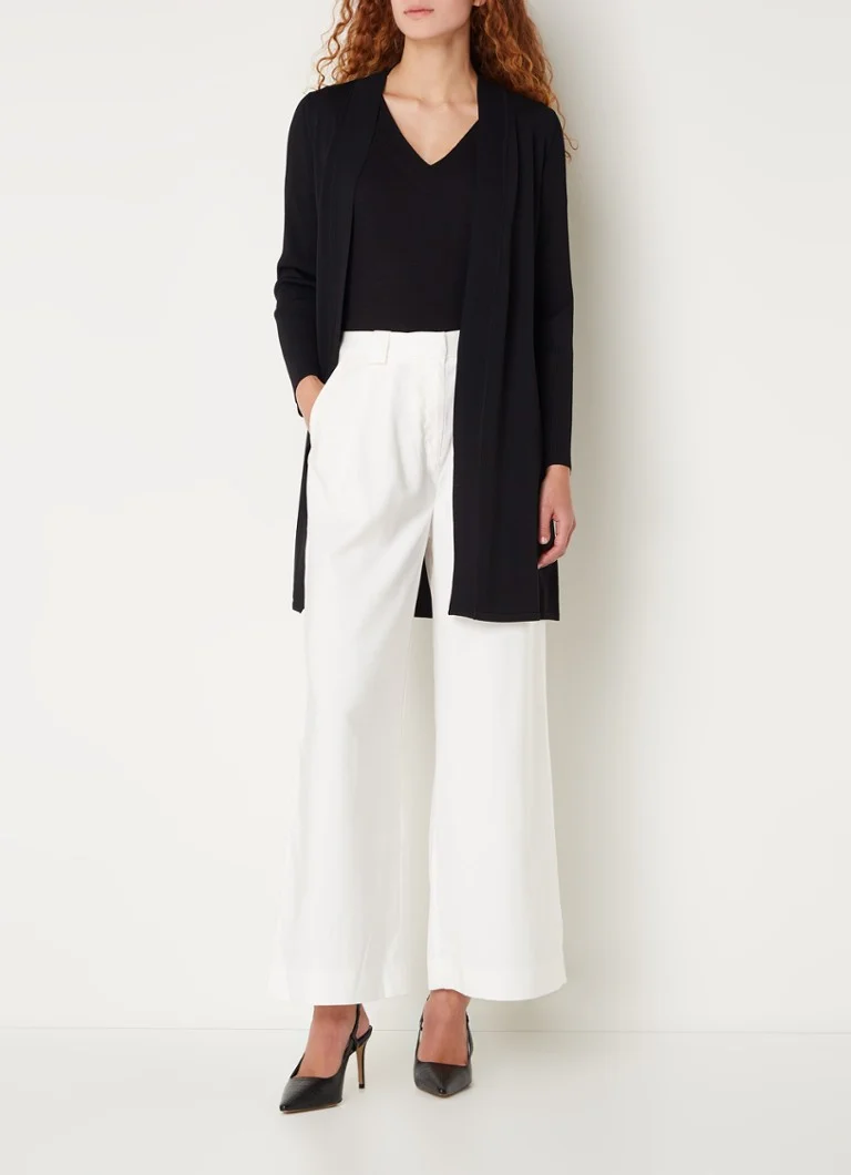 Cardigan Phase Eight Lauren cu crăpături și talie elastică