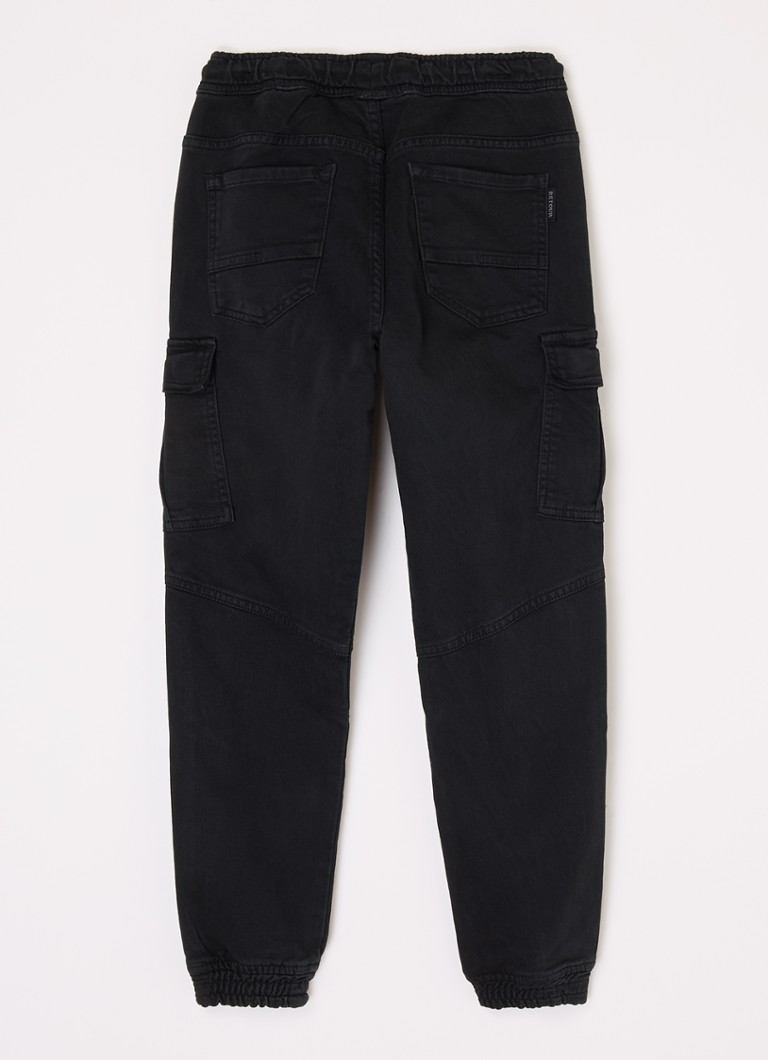 Retour Jeans Roan sašaurinātas piegriezuma kravas bikses ar aukliņu