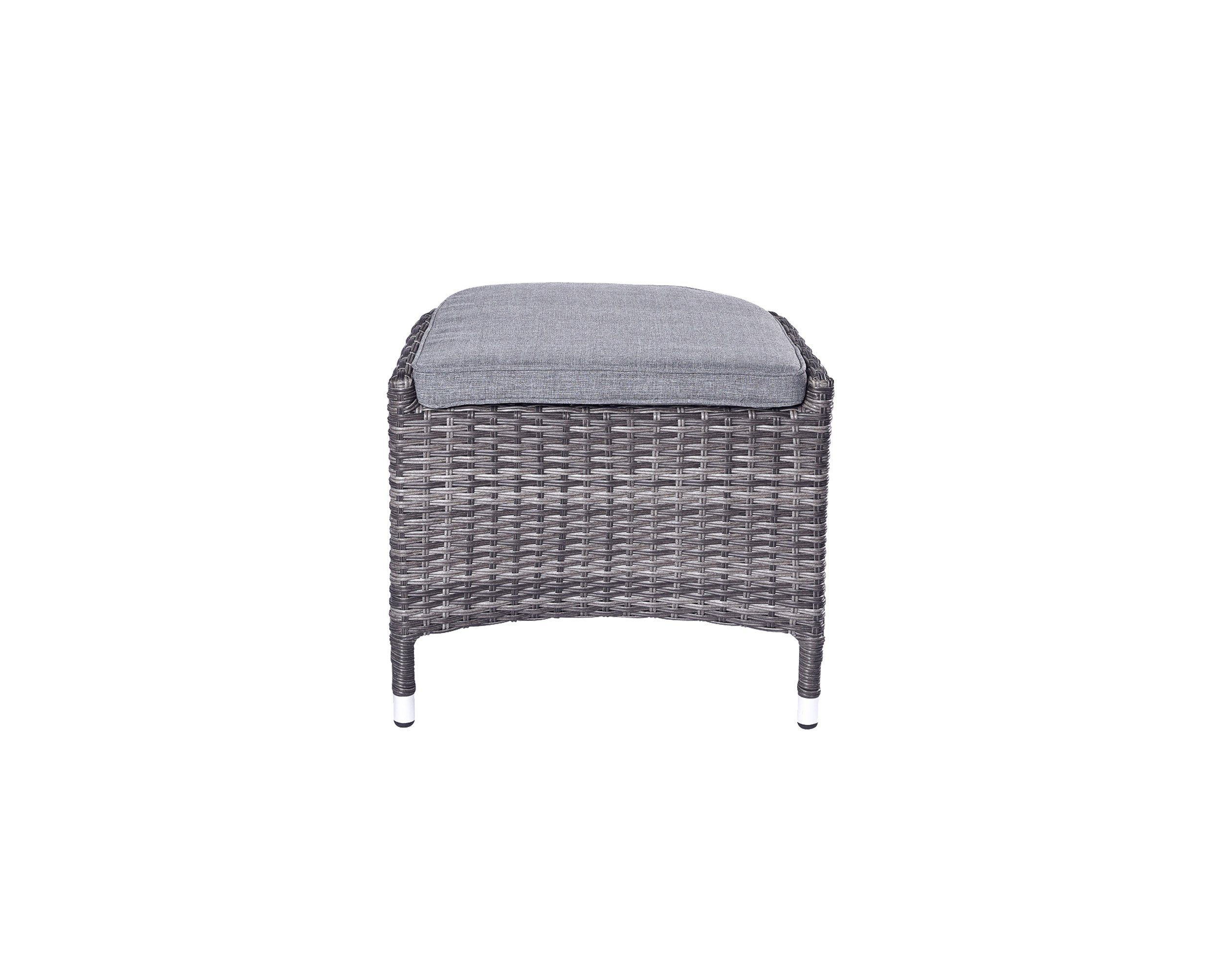 LC Garden Gartenlounge-Hocker LC Garden Bailado Dining Hocker Fußbank omega grau