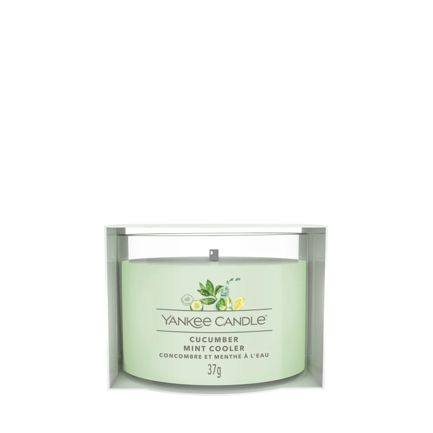 Velas votivas rellenas con aroma a pepino y menta - Vela perfumada