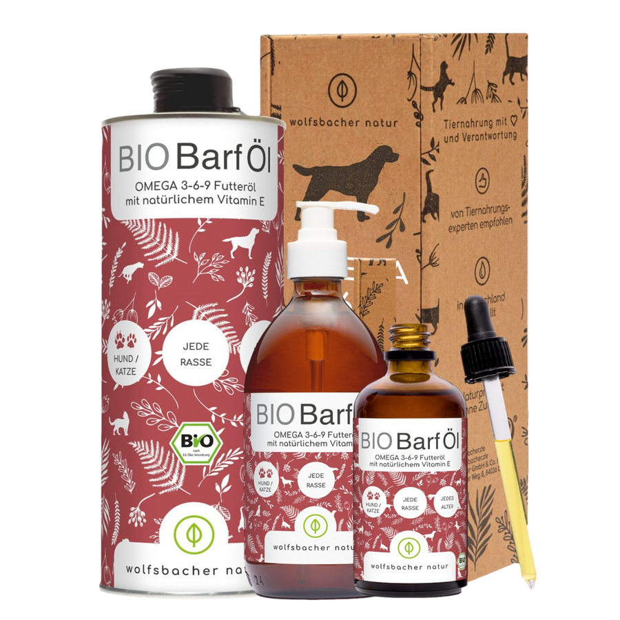 Wolfsbacher Natur Ergänzungsfutter & Aufzucht Wolfsbacher Natur Bio Barf Öl 100 ml