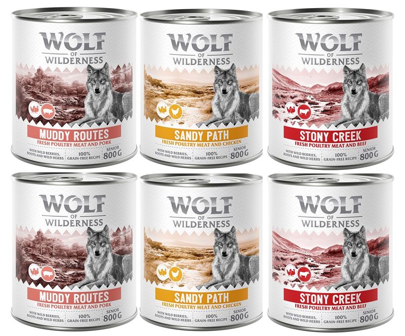 Wolf of Wilderness Senior “Expedition” 6 x 800 g