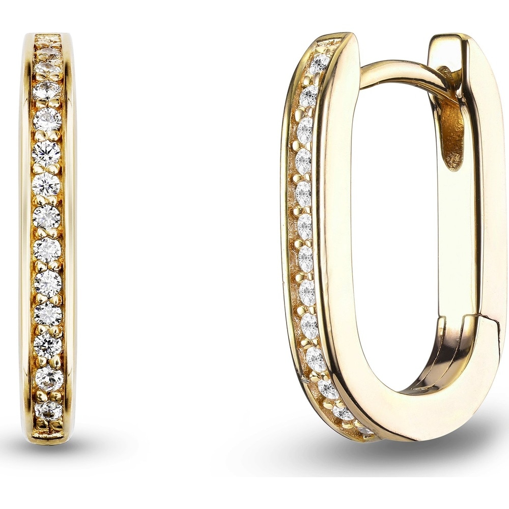 Jette Créoles 925 Argent Boucles d'oreilles