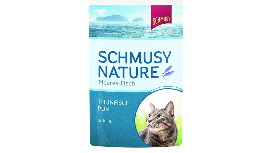 Schmusy Katzennassfutter Nature Meeres-Fisch Thunfisch 100 g