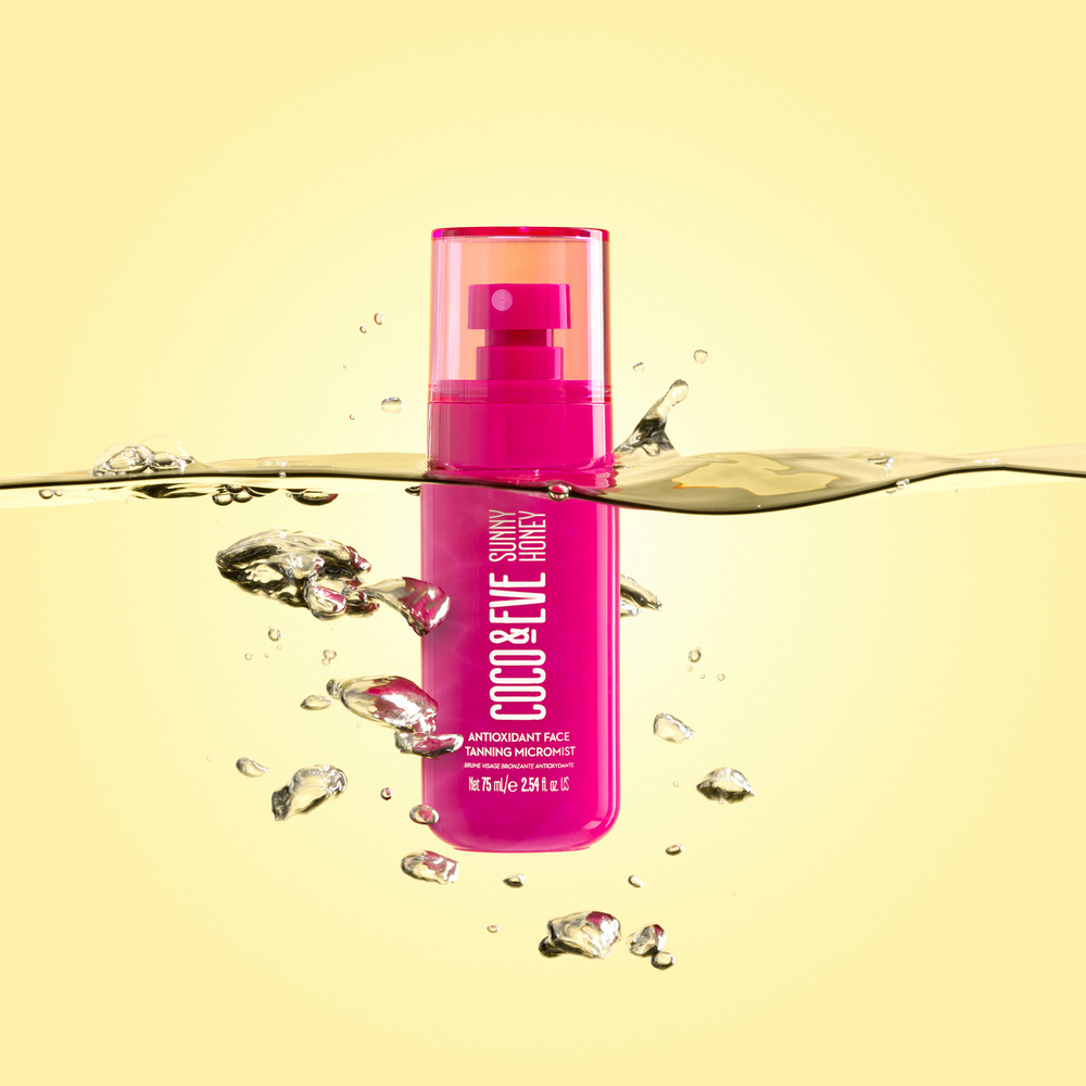 coco & eve Sunny Honey Antioxidant Face Tanning Micromist Sérum autobronzant