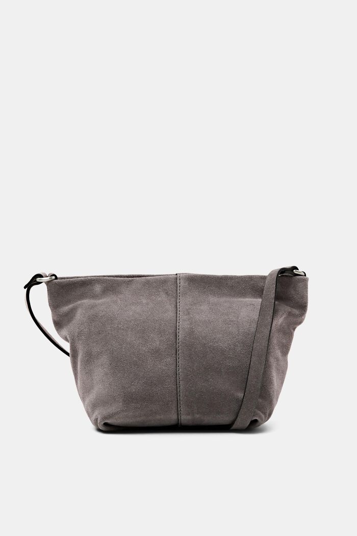 Kleine Schultertasche aus Veloursleder