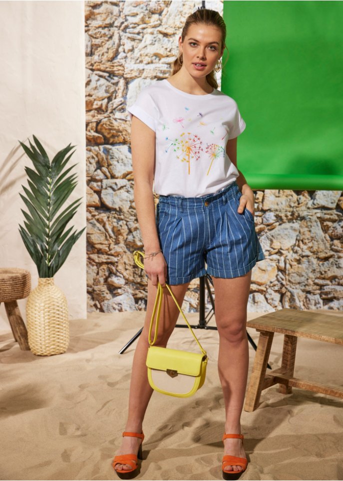 T-Shirt mit floralem Print