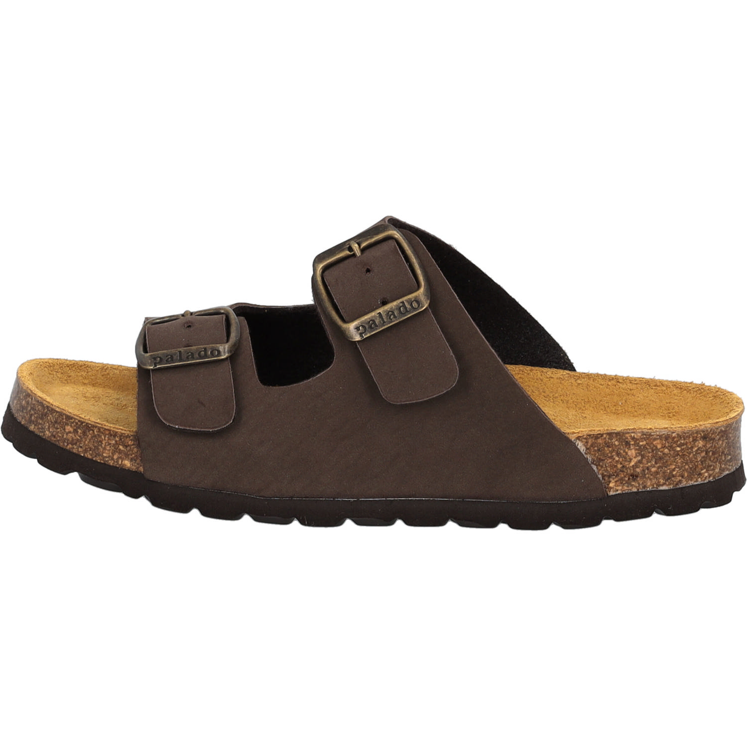 Palado Kids Korfu B Basic, Pantoletten, Kinder, Dunkelbraun/Velours