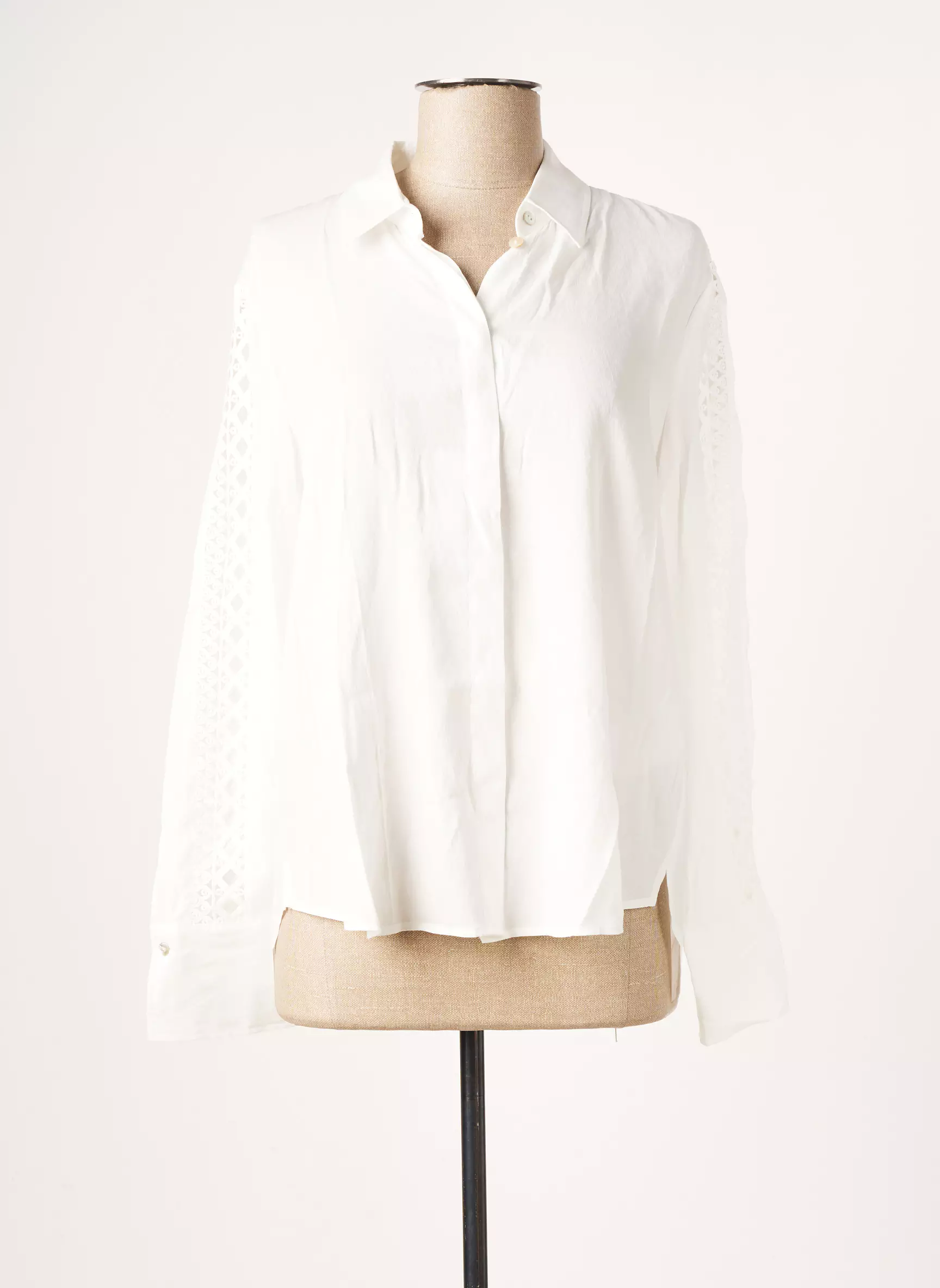 Just White Chemisiers Femme couleur beige