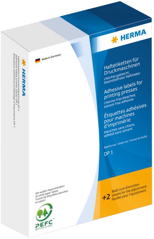 HERMA Selbstklebende Etiketten 2935 Grün Rechteckig DP1 25 x 40 mm 315 Blatt à 16 Etiketten