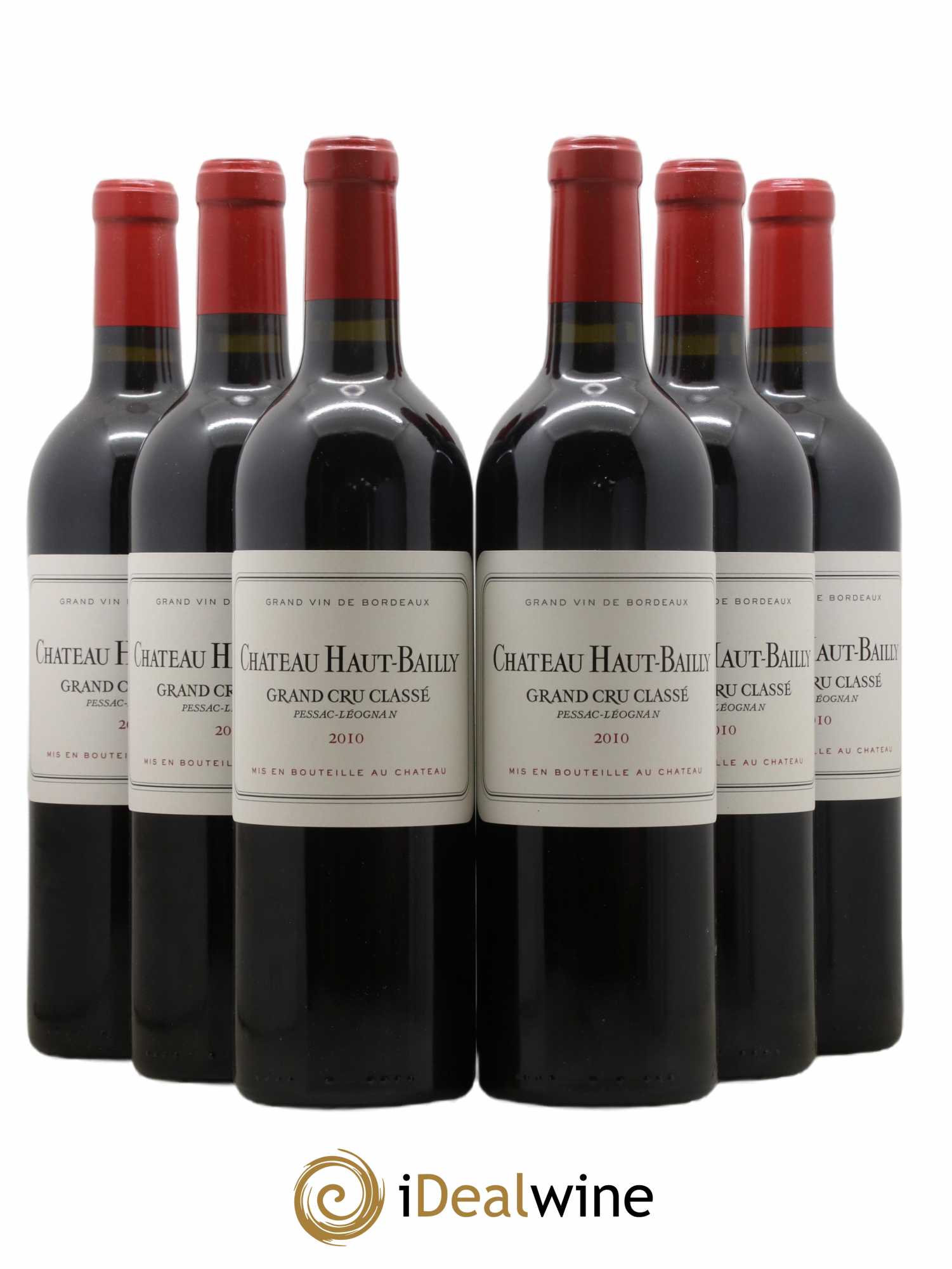 Château Haut-Bailly Cru Classé de Graves  2010 - Lot de 6 Bouteilles