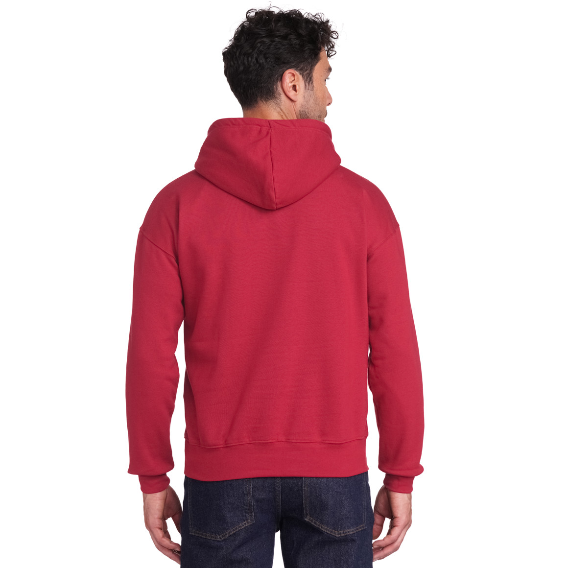 Herren Weihnachtshoodie dunkelrot