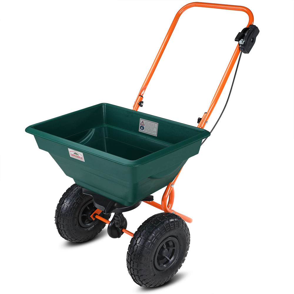 Casaria Gardebruk® Streuwagen 20L Gummiräder