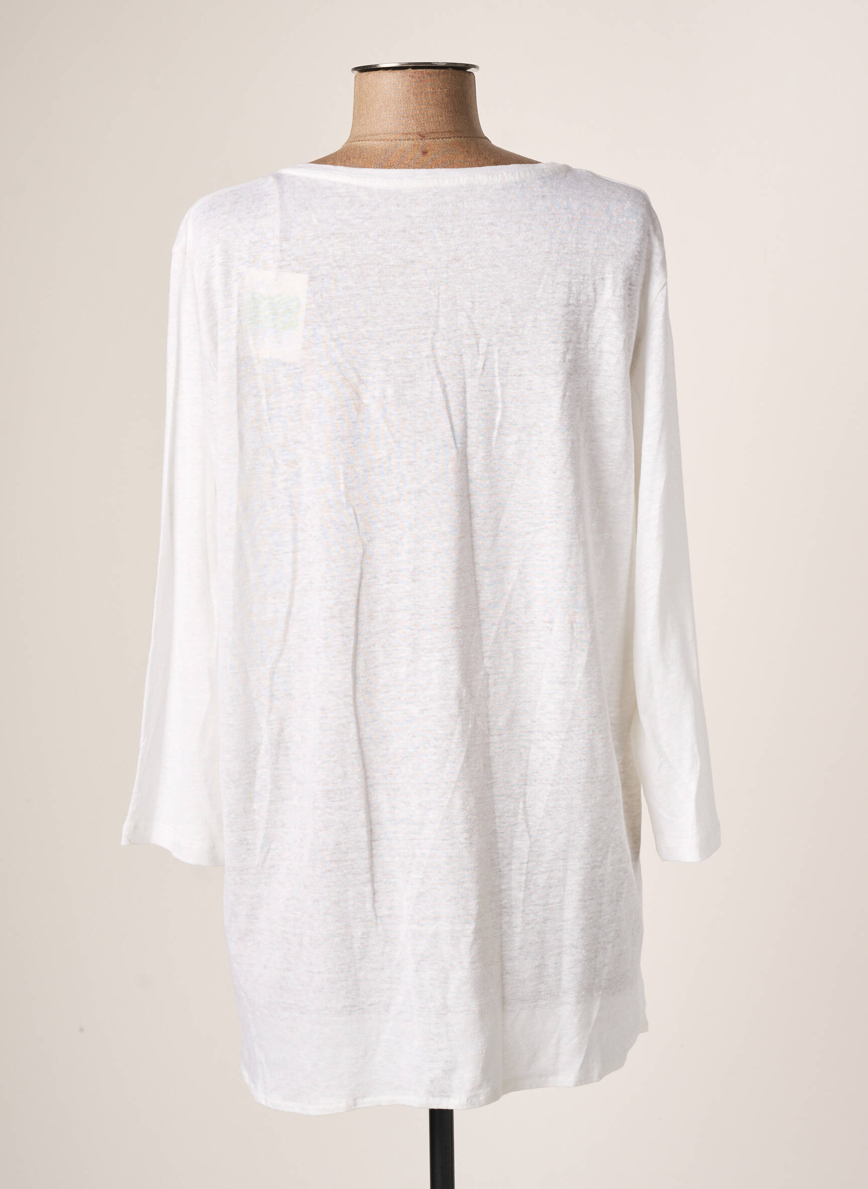 Majestic Filatures Tuniquemanchelongue Femme couleur blanc