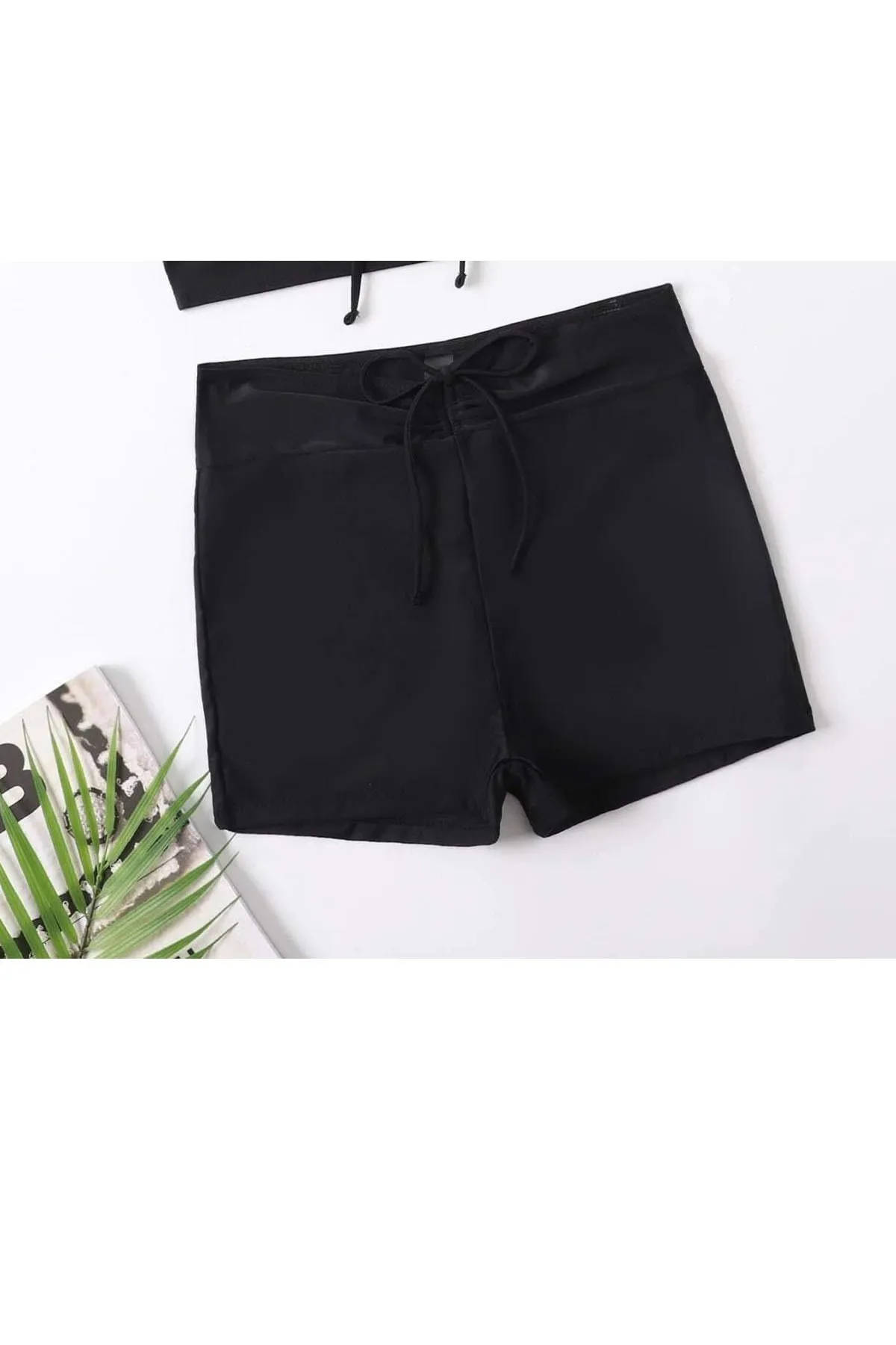 Angelsin  Vorne verstellbare Badeshorts mit Kordelzug