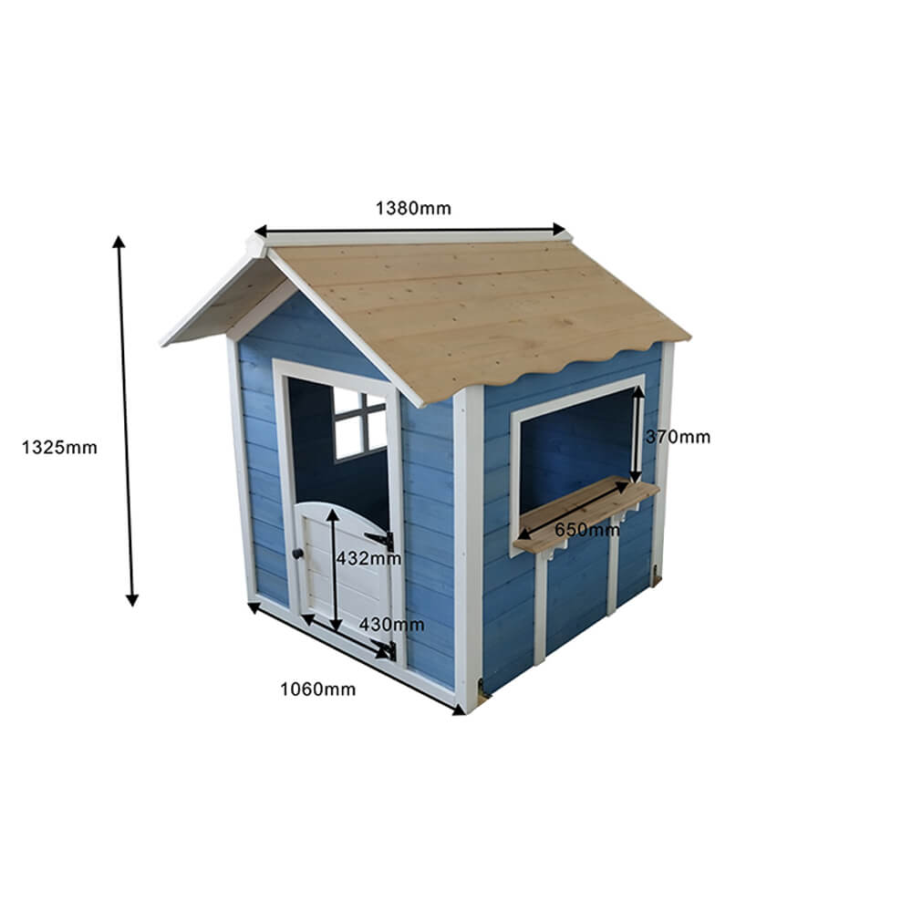 Home Deluxe Spielhaus - Der große Palast / Blau ohne Bank