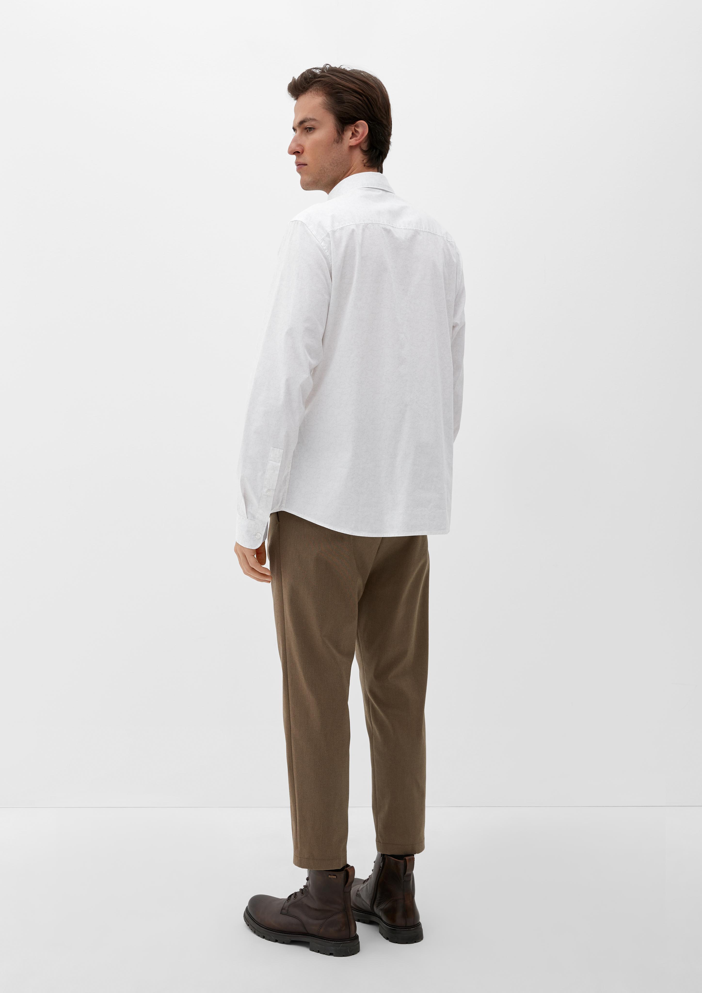 Slim: Hemd aus Baumwollstretch  2125894-01A2