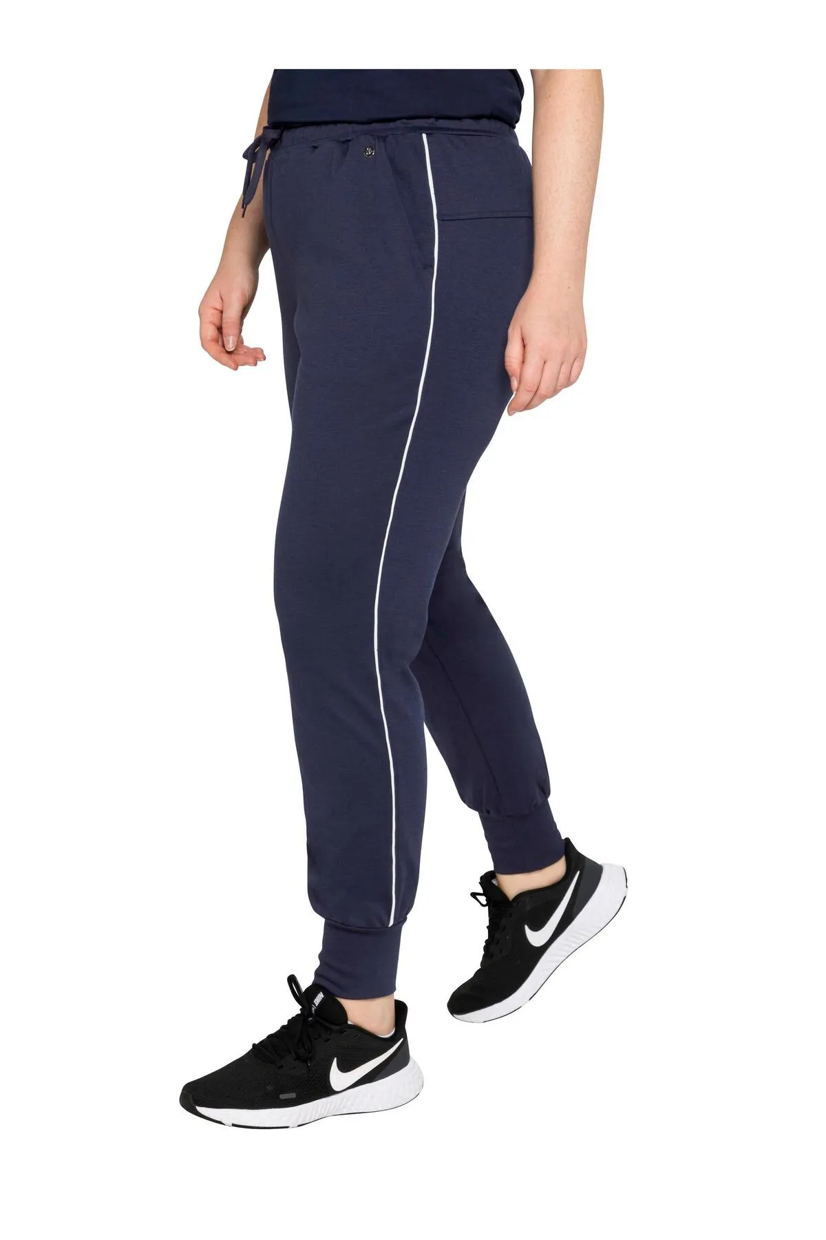 Sheego  Jogginghose - Blau - Slim