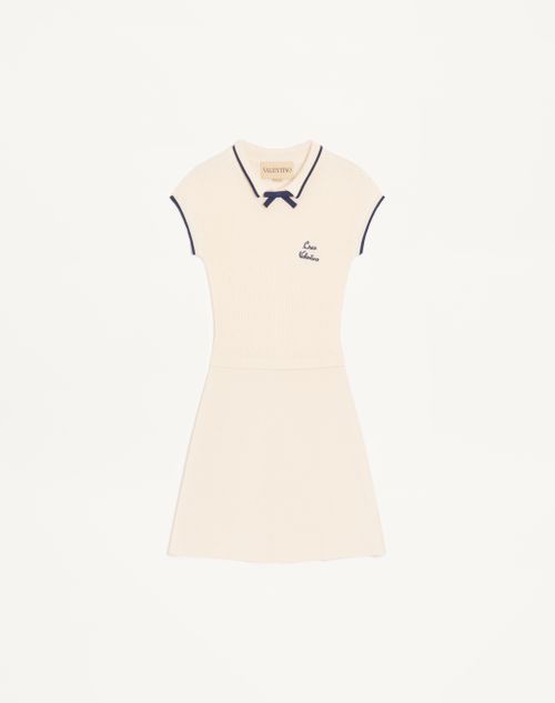 Vestido curto de malha