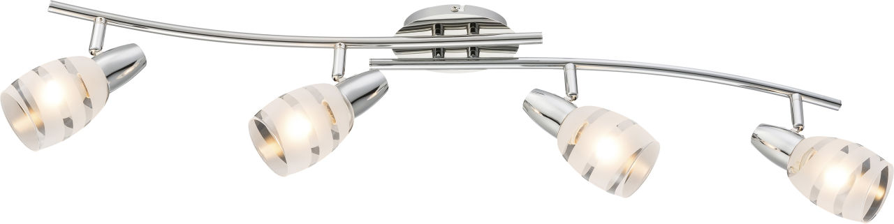 Globo Lighting - ROY - Strahler Metall verchromt, 4x E14