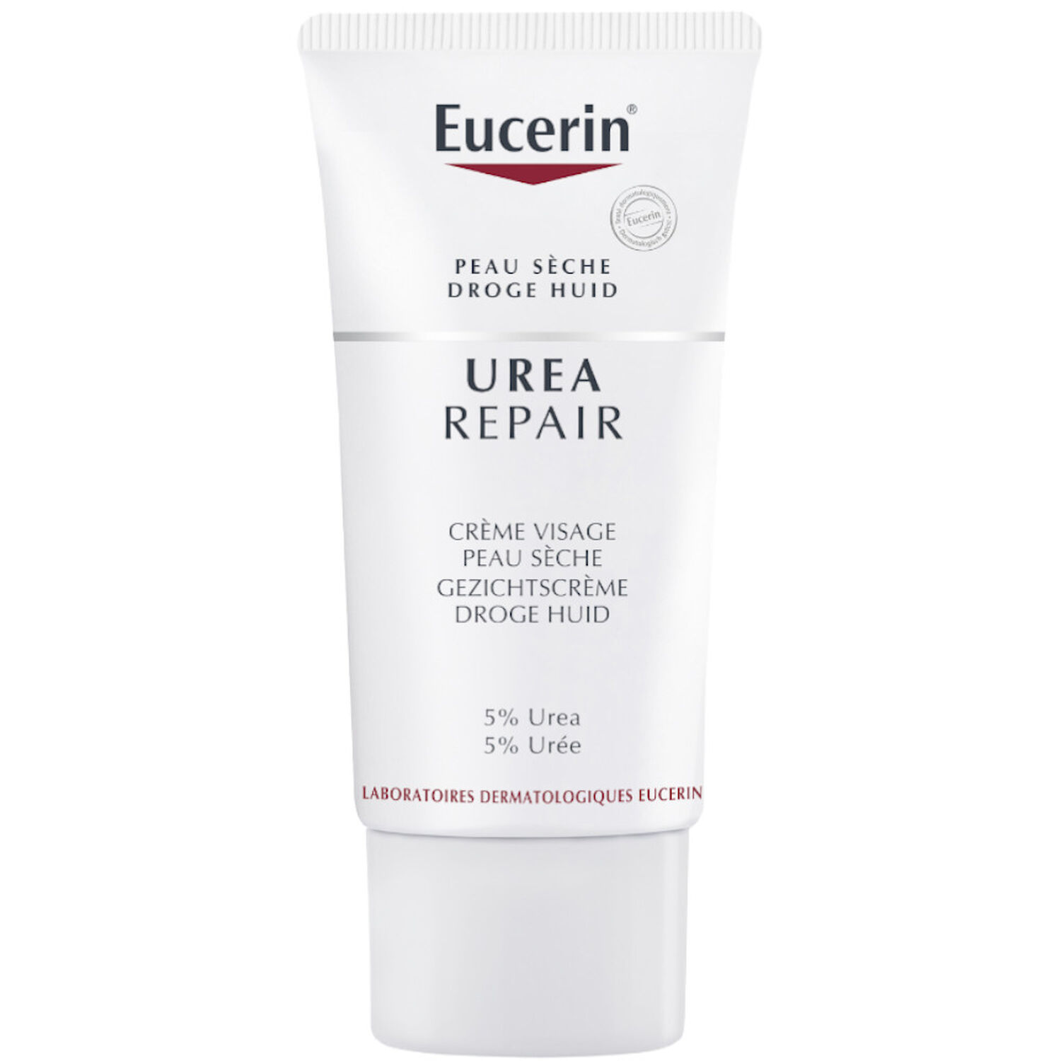 Eucerin Urearepair Crème Visage Hydratante 5% d'Urée - Peaux Sèches à Très Sèches