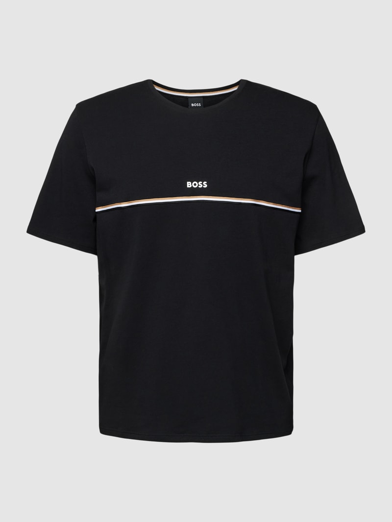 T-Shirt mit Label-Print Modell 'Unique' in schwarz