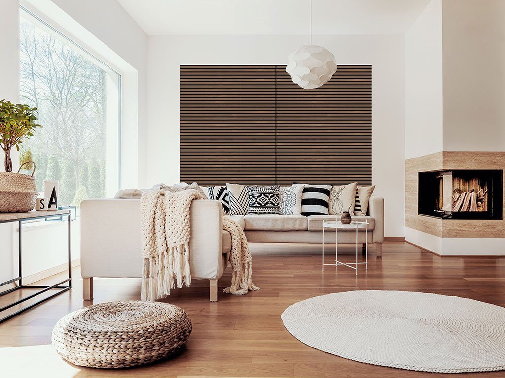 JANGAL Wandpaneel Wandpaneel Jangal Solid 10013 Walnut MDF Furnier (1206x800x22mm), BxL: 800x1206 cm