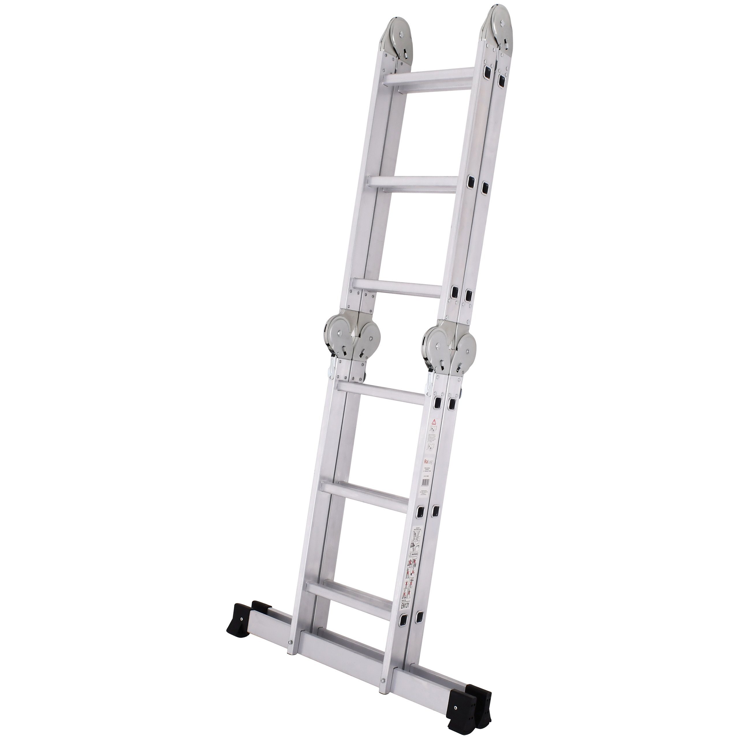 Raburg Vielzweckleiter Alu-Multi-3-Gelenk-Leiter STAGE, Aluminium, 3 x 4 Sprossen